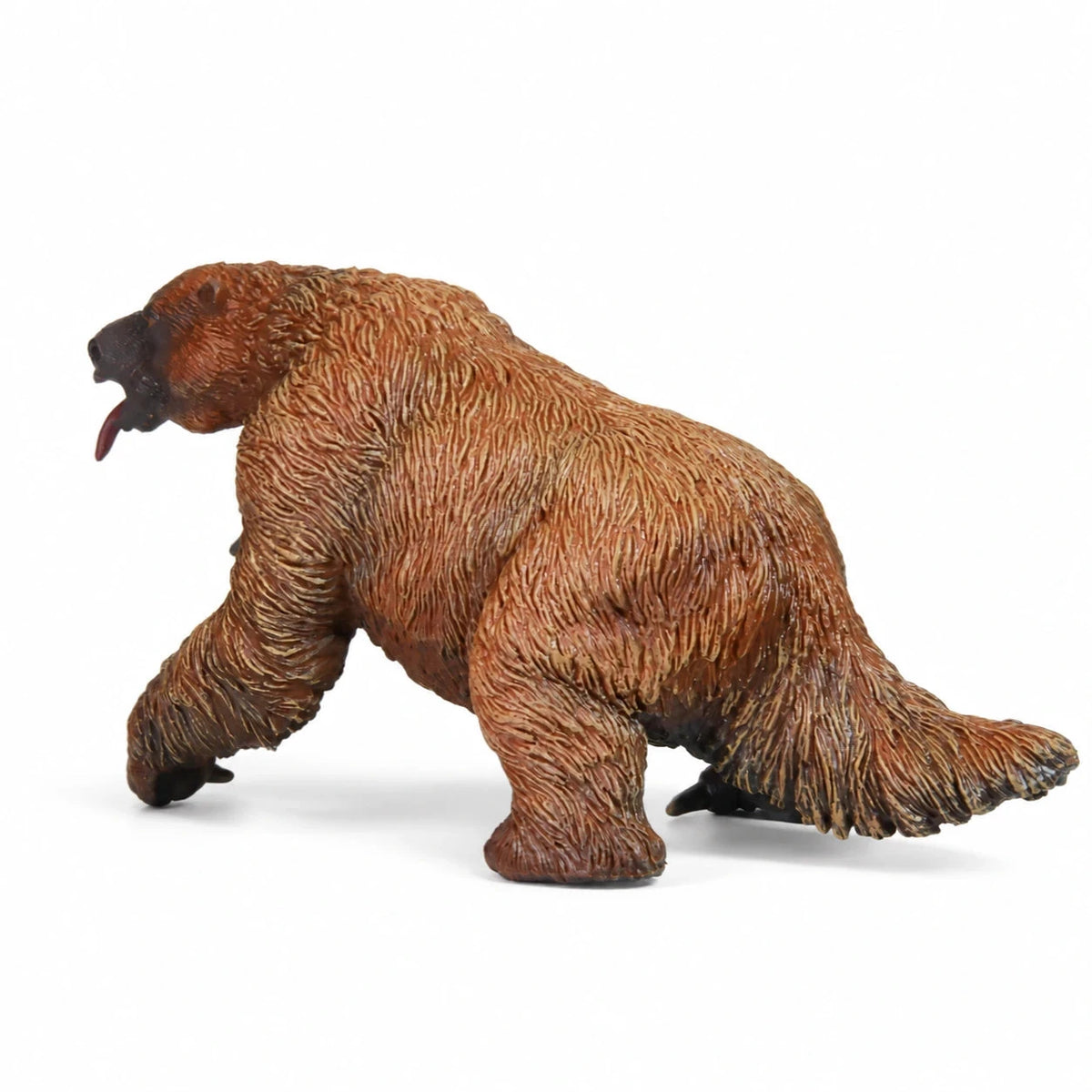 faunov Megatherium giant ground sloth figure, rear three-quarter view on a white background