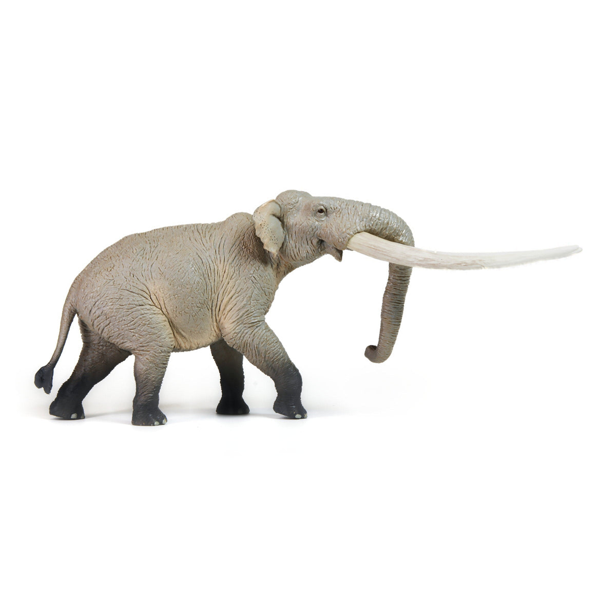 Yellow River Elephant Figure, right-side view on a white background