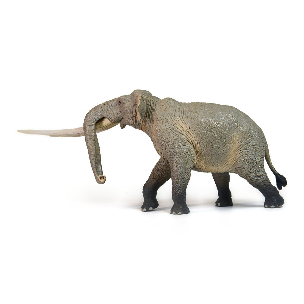 Yellow River Elephant Figure, left-side view on a white background