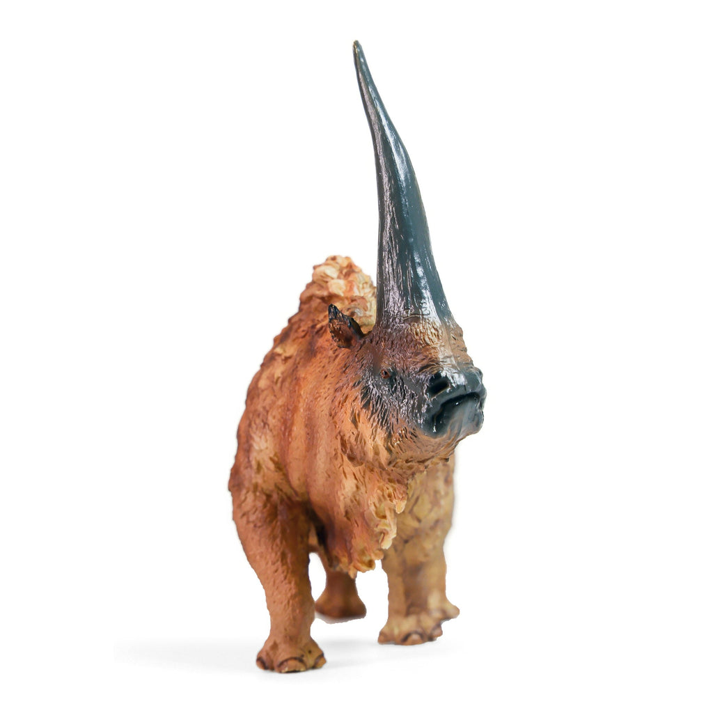 Elasmotherium Figure, front view on a white background