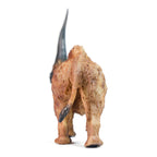 Elasmotherium Figure, rear view on a white background