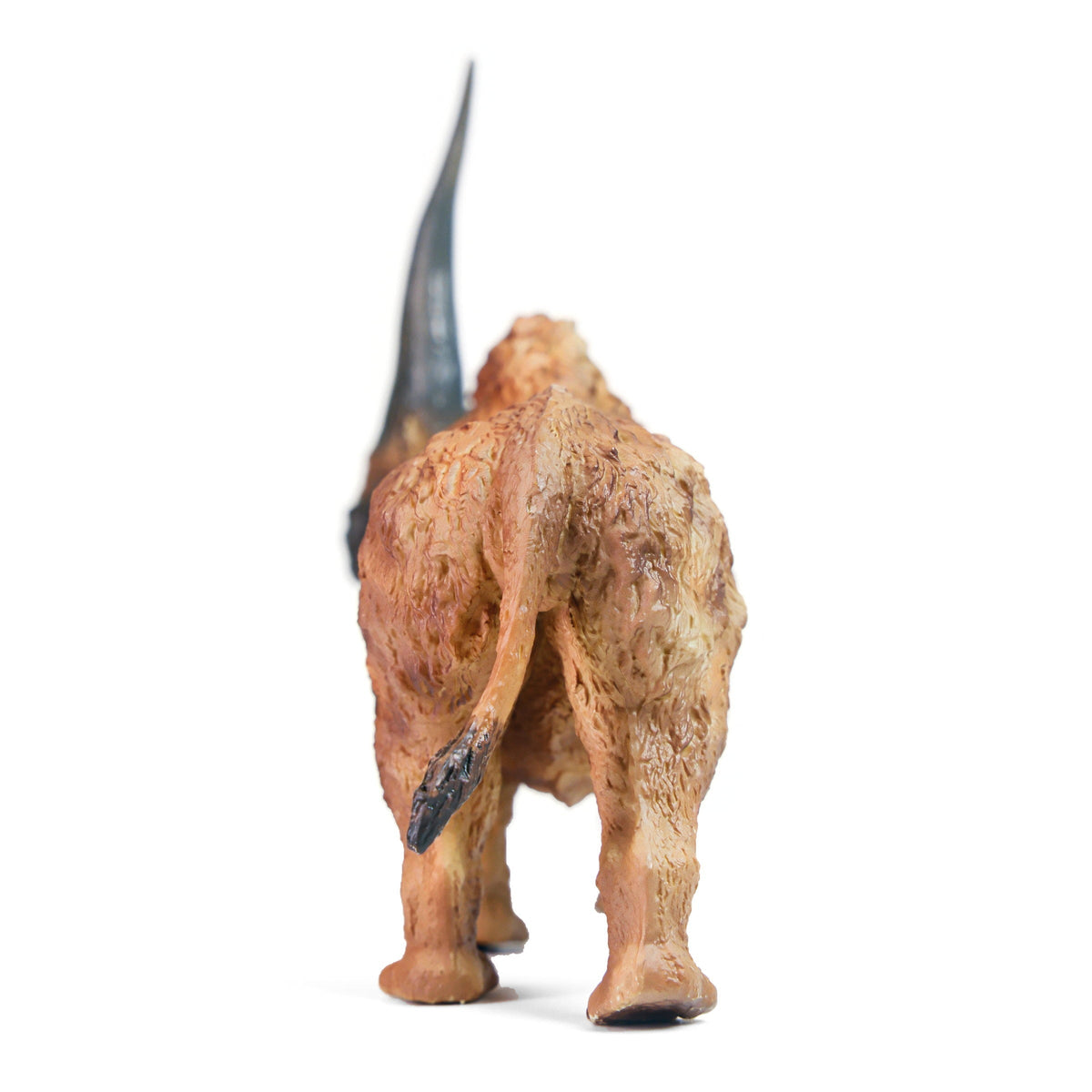 Elasmotherium Figure, rear view on a white background