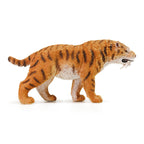 Walking Smilodon Figure, right-side view on a white background