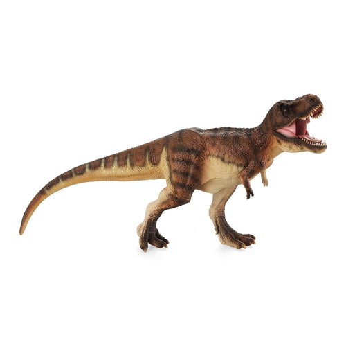 Brown Walking T. Rex Figure, product on a white background, primary view
