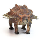 Ankylosaurus Figure, front view on a white background