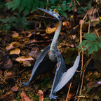 Blue Quetzalcoatlus Figure, displayed in a natural scene