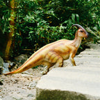 Parasaurolophus Figure, displayed in a natural scene