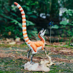 Sinosauropteryx Figure, displayed in a natural scene