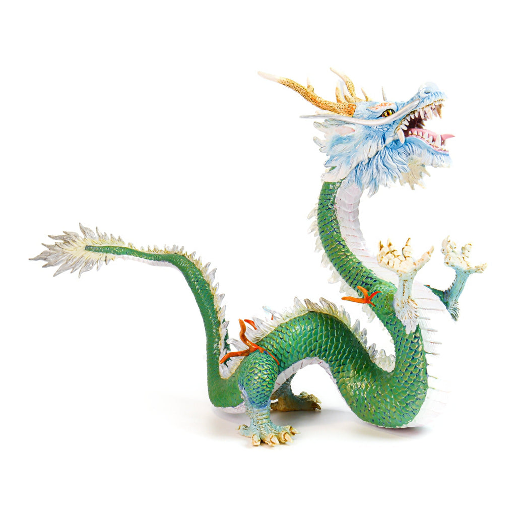 Premium Chinese Dragon Sculpture, product on a white background, primary view