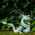 Premium Chinese Dragon Sculpture, displayed in a natural scene
